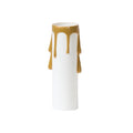 3 Inch Tall White Color Plastic Candelabra Size Candle Cover with Drips (19925L3)