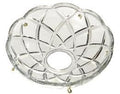 3-3/8" Diam Pressed Glass Bobeche with 4 Pins (21925)